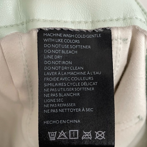 Anthropologie The Colette Cropped Wide-Leg Pants by Maeve Faux-Leather Edition 3 - Picture 10 of 11